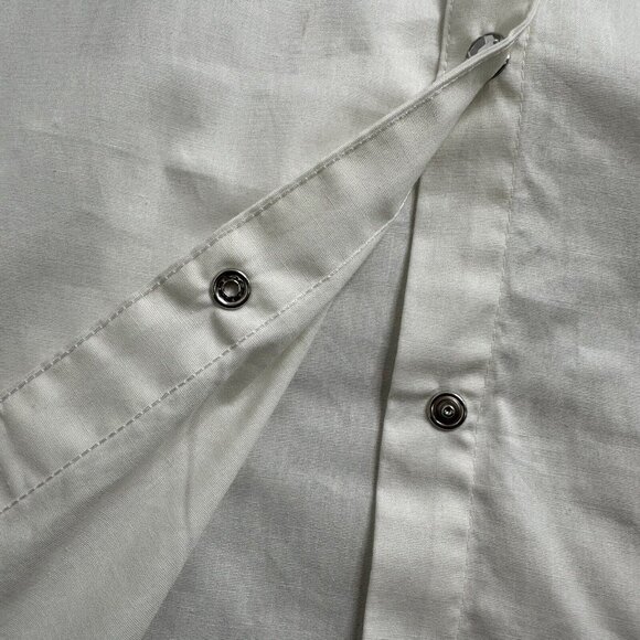 NWT Wrangler Women's Rhinestone Snap USA Stars Top Size XL White Red Blue - Picture 6 of 10